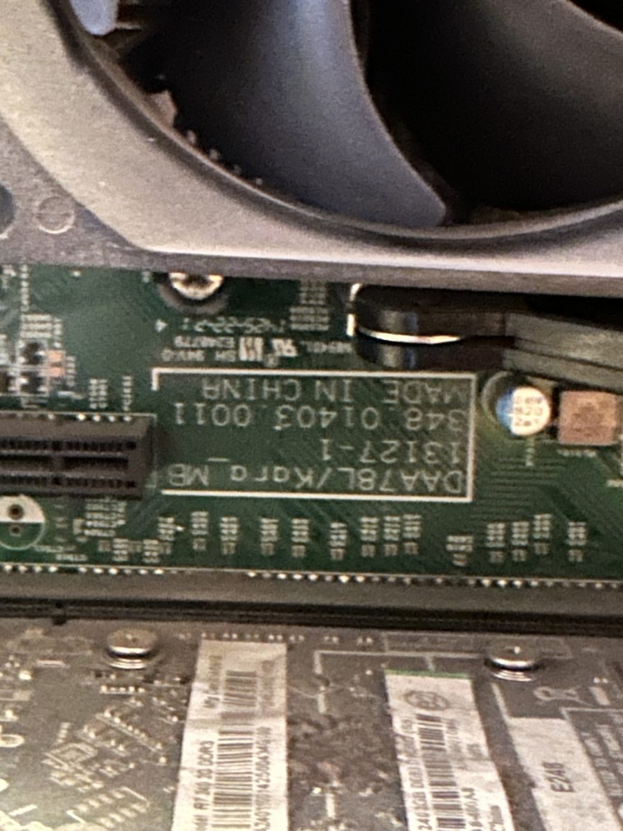 Acer Aspire TC-120 — označení základní desky DAA78L Kara_MB