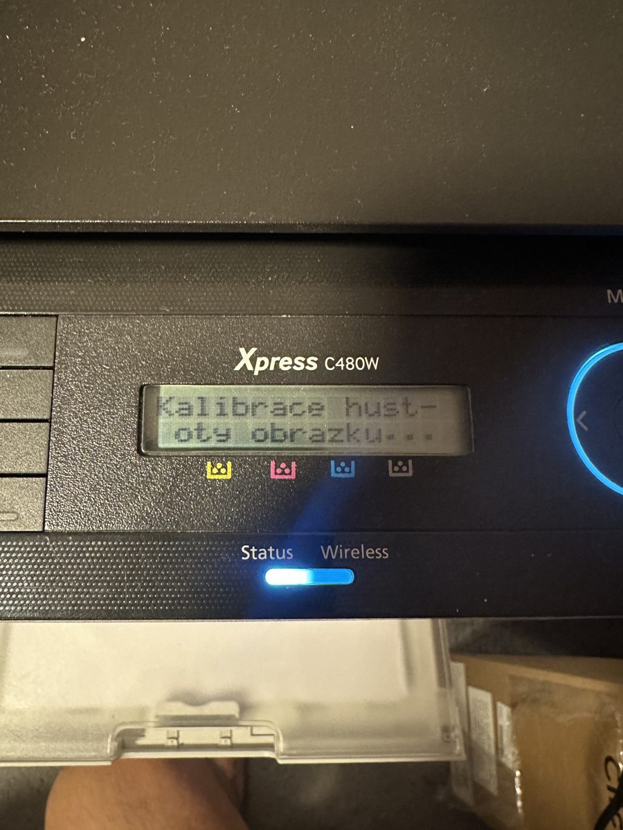 Samsung Xpress C480W — kalibrace hustoty obrázku po výměně fotoválce